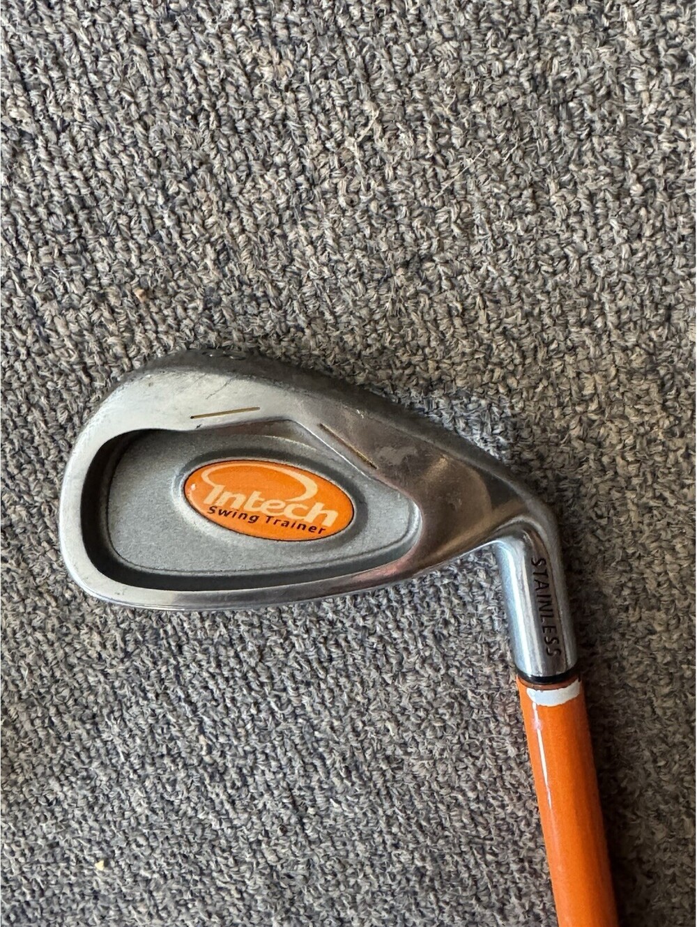 Intech Weighted Swing Trainer 8 Iron Men’s RH Golf Club Training Aid-Molded Grip